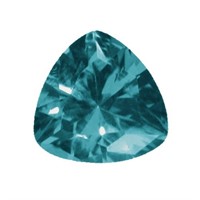 Genuine 0.75ct Trillion Blue Tourmaline (a Grade)