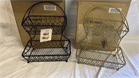 2) New Gourmet Basics Loop & Lace 2- Tier Flat