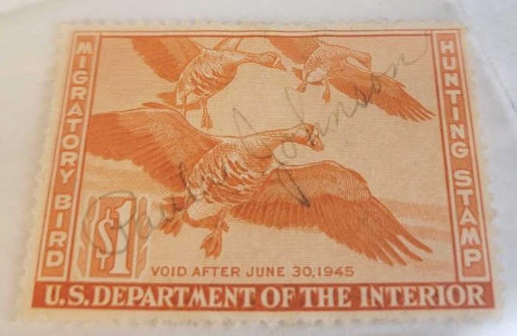 1945 $1 US Department of Interior Stamp