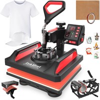 Lya Vinyl Heat Press 12x15 Red & Black