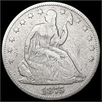 1875 Seated Liberty Half Dollar LIGHTLY