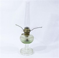 Antique Aladdin Model C - Green Embossed Lamp