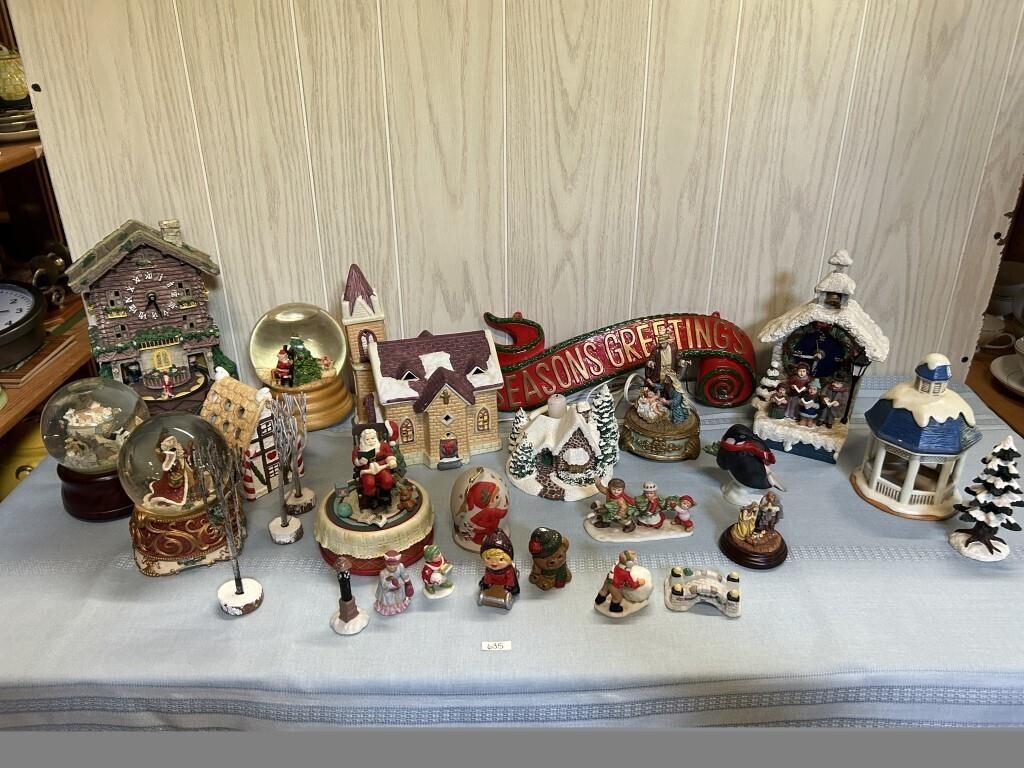 Large Christmas Decor Lot-Some Flawed