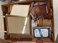 Box lot- Misc photo frames