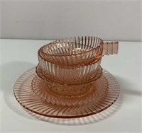 Pink Depression Glass Miscellaneous Pieces