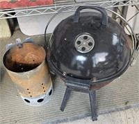 Charcoal Starter & Grill