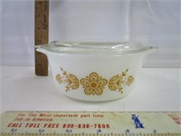 Pyrex Butterfly Gold Dish