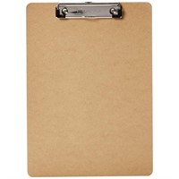 Amazon Basics Hardboard Office Clipboard, 6-Pack,