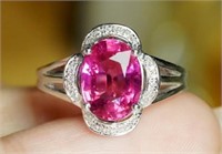 3.6ct Natural Tourmaline Ring 18K Gold