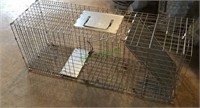 Animal trap - metal and wire animal trap for