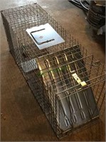 Animal trap - metal and wire animal trap for