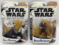 (2) 2003 Cartoon Network Star Wars Clone Wars