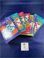 Six Sudoku Puzzle game paperback books