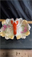 19th Century Vintage German Lobster Dish/lg Chip