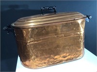 Vintage Lidded Copper Boiler Polished 18” x 25”