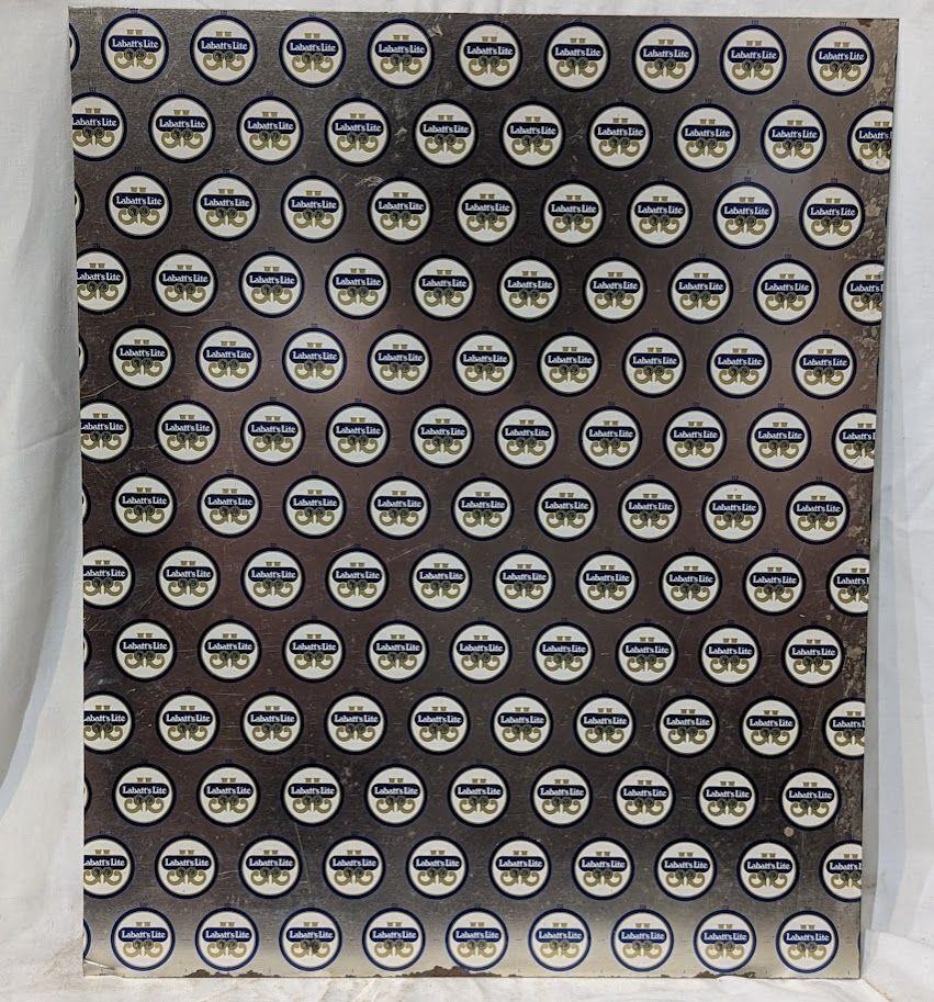 Labatt's Latte Beer Unpressed Bottle Cap Sheet