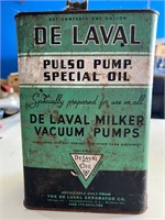 RARE Vintage De Laval Pulso Pump Oil Can Gal