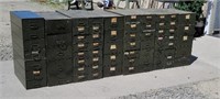 68 drawer file/parts cabinet system