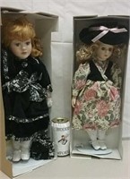 Two Century Collection Boxed Porcelain Dolls