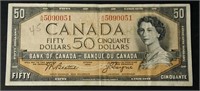 1954 Bank of Canada $50 Bank Note