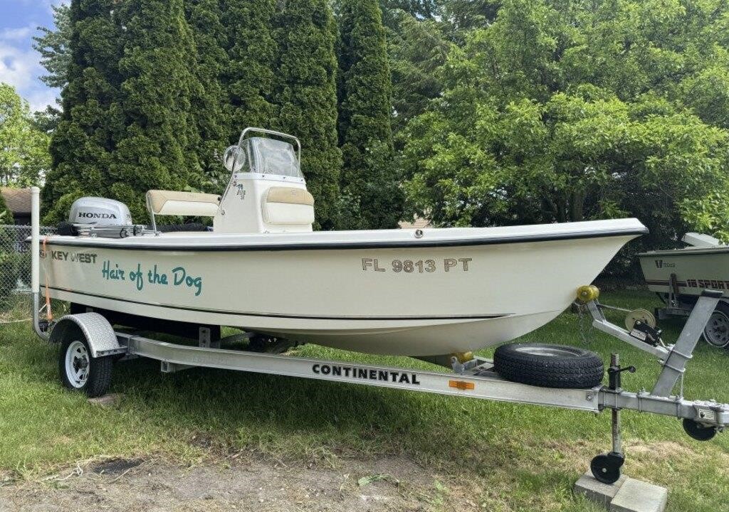 2014 Key West Boat  1989 Wellcraft Boat 1954 Ford Tractor