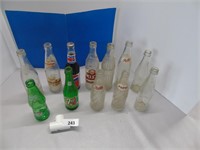 12 Antique Pop / Soda Bottles