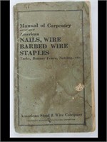 1927 MANUAL OF CARPENTRY