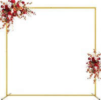 6.6FTx6.6FT Gold Wedding Arch Backdrop Stand