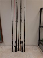 Lot of 7 fishing rods