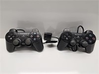 PLAYSTATION PS2 DUALSHOCK 2 CONTROLLERS (2)