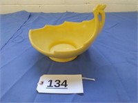 McCoy Yellow Leaf Design Bowl