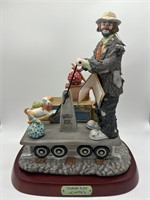 Rare Emmett Kelly "Economy Class" Huge Figurine