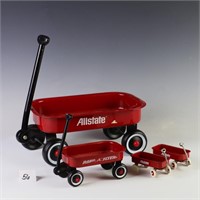 Mini Red Toy Wagons