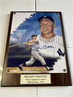 Mickey Mantle Framed auto