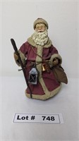 SANTA'S WORLD - OLD WORLD BURGUNDY SANTA