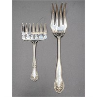 Lot Of 2 Sterling Silver Forks Alvin E.H.H Smith