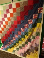 Patchwork Patterned Large Quilt