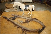 Vintage Horse Collar & Plastic Horse