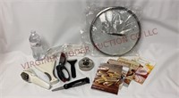 Pampered Chef Recipe Books, Pot Lid & Utensils