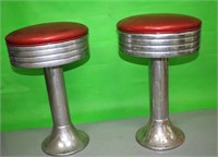 8 Chrome Diner Stools (2 shown in photo)