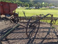 Antique hay rake