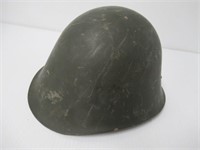 Seller states Romanian steel helmet with liner