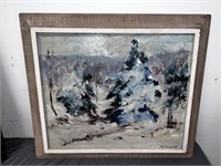Townsend Winter Scene Oil Painting