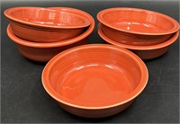 5 Fiestaware Bowls in Paprika *Retired