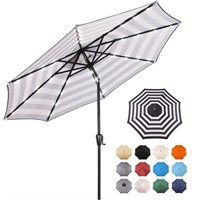 TN9136  Sun-Ray Patio Solar Umbrella, 9 FT, Creamy