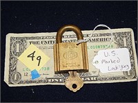 US Marked Lock & Key