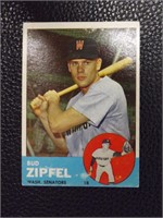 1963 TOPPS #69 BUD ZIPFEL SENATORS VINTAGE