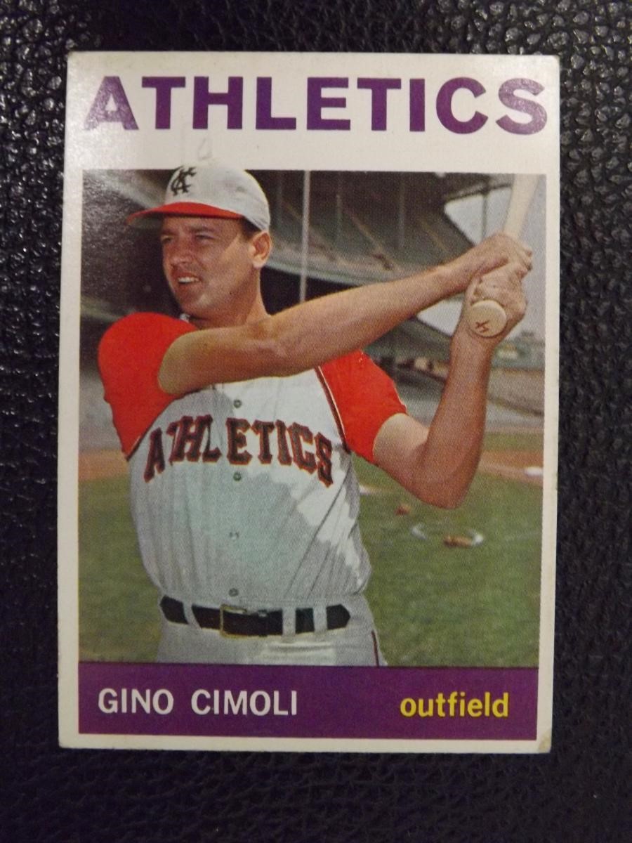 1964 TOPPS #26 GINO CIMOLI ATHLETICS VINTAGE