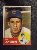 1963 TOPPS #113 DON LANDRUM CHICAGO CUBS