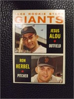 1964 TOPPS #47 GIANTS ROOKIES ALOU HERBEL